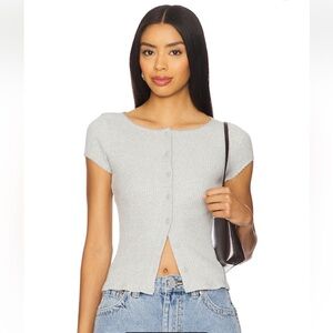 NWT Free People x intimately Most Wanted Cardi in Heather Grey size XS